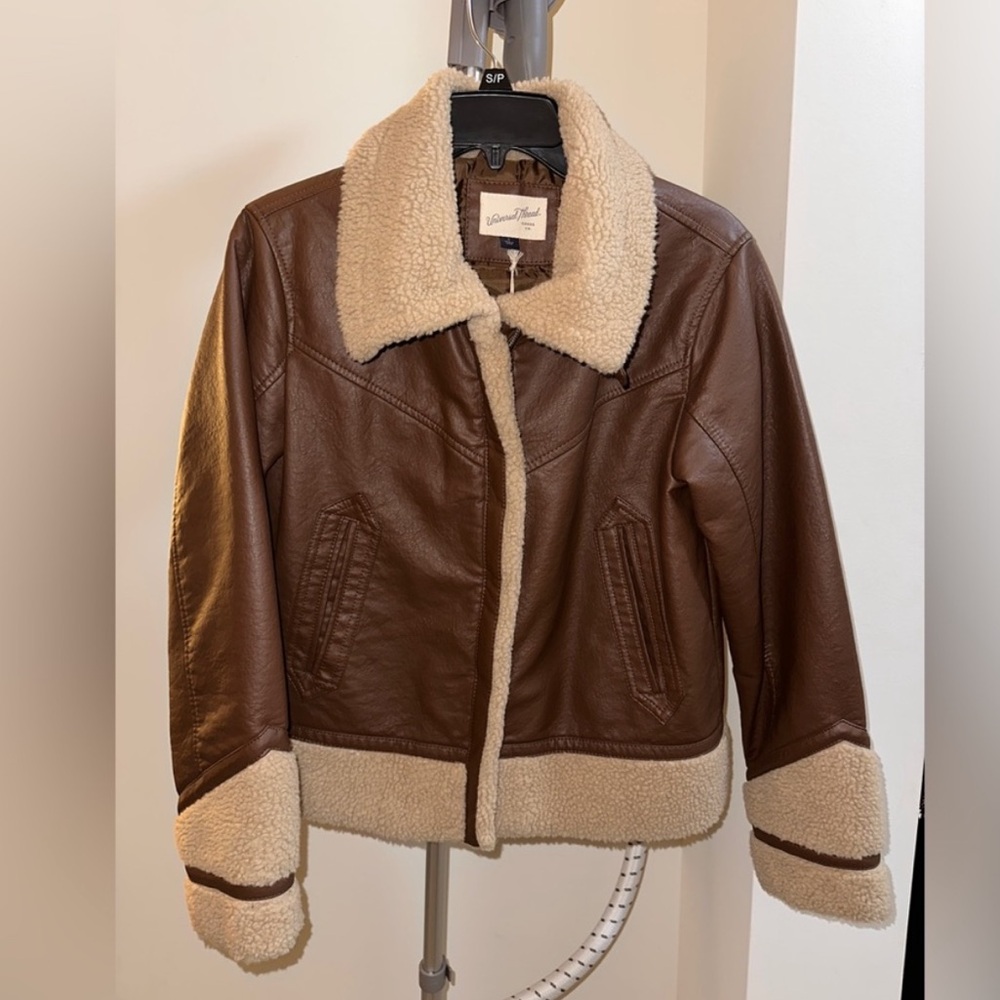 Universal Thread Shearling Bomber Jacket - image 1